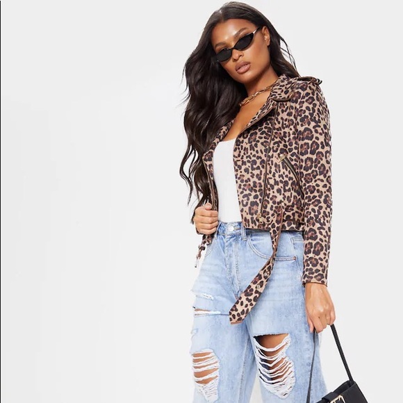 ❌SOLD❌ Leopard Print Biker Jacket - Picture 2 of 6